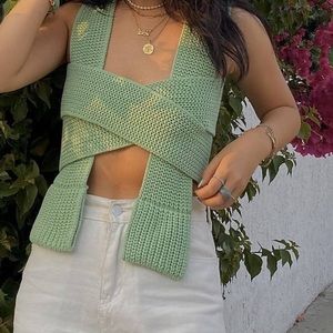 Simonett Wrap Knit Top